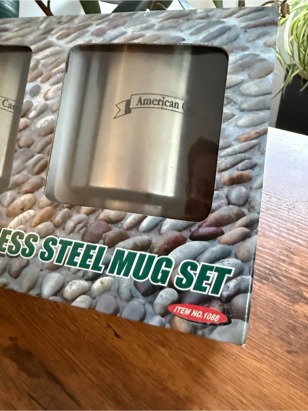 American Camper 2-Piece Stainless Steel Mug Set - Brushed Steel